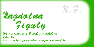 magdolna figuly business card